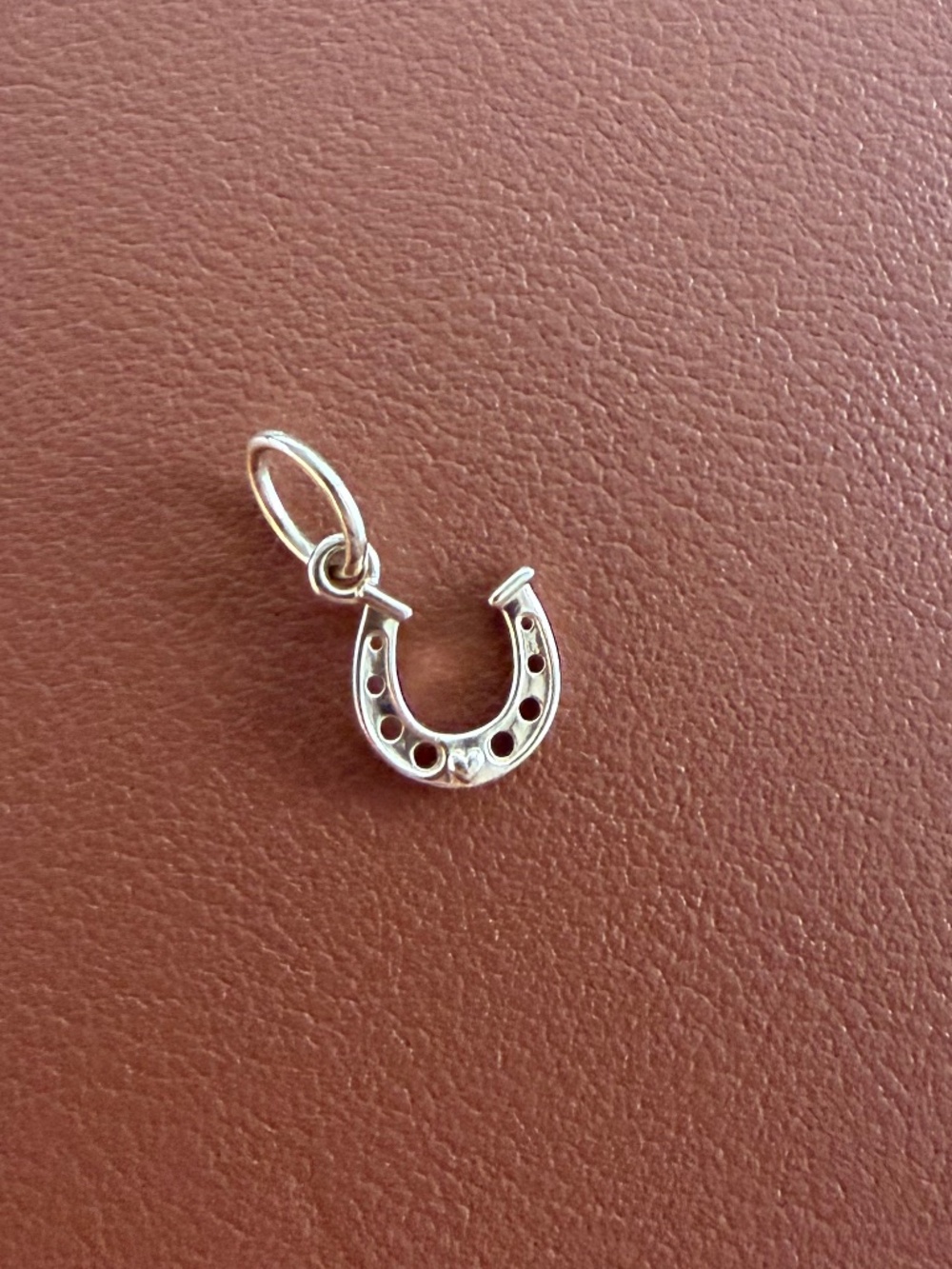 Pandora 14k Solid Gold Horseshoe Charm Pendant